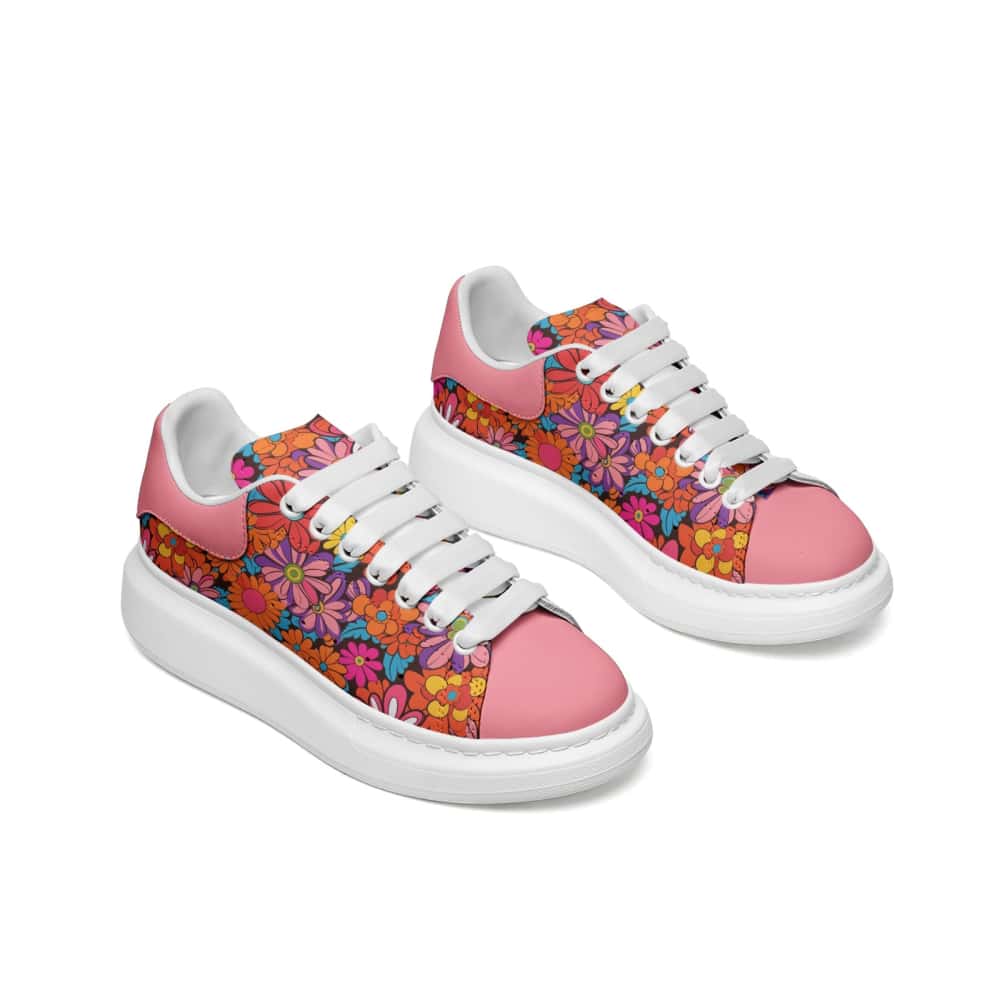Low-Top Oversized Vegan Leather Sneakers | Ethical Style