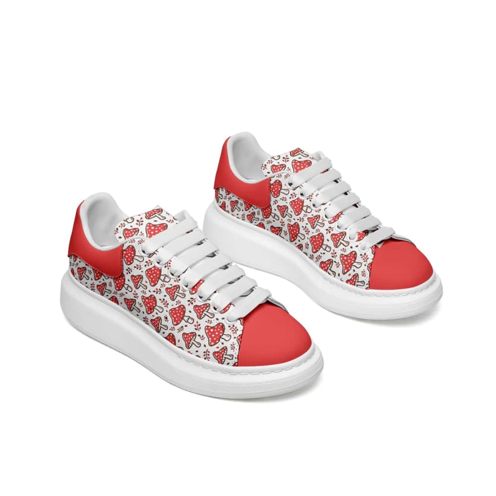 Low-Top Oversized Vegan Leather Sneakers | Ethical Style