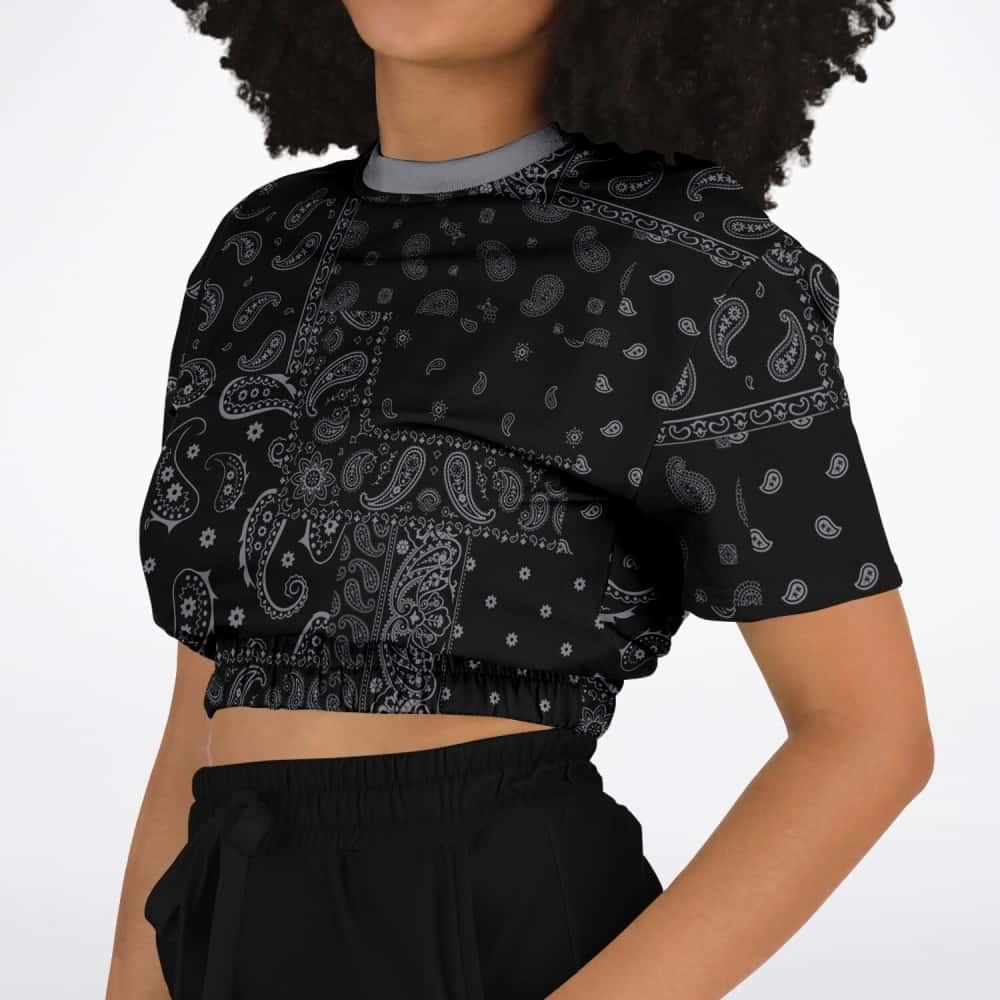 Athletic Cropped Short Sleeve Sweatshirt | Ethical Style