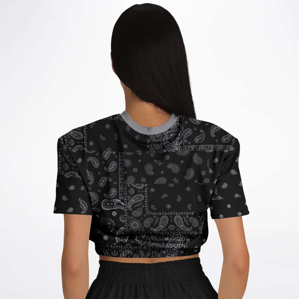 Athletic Cropped Short Sleeve Sweatshirt | Ethical Style