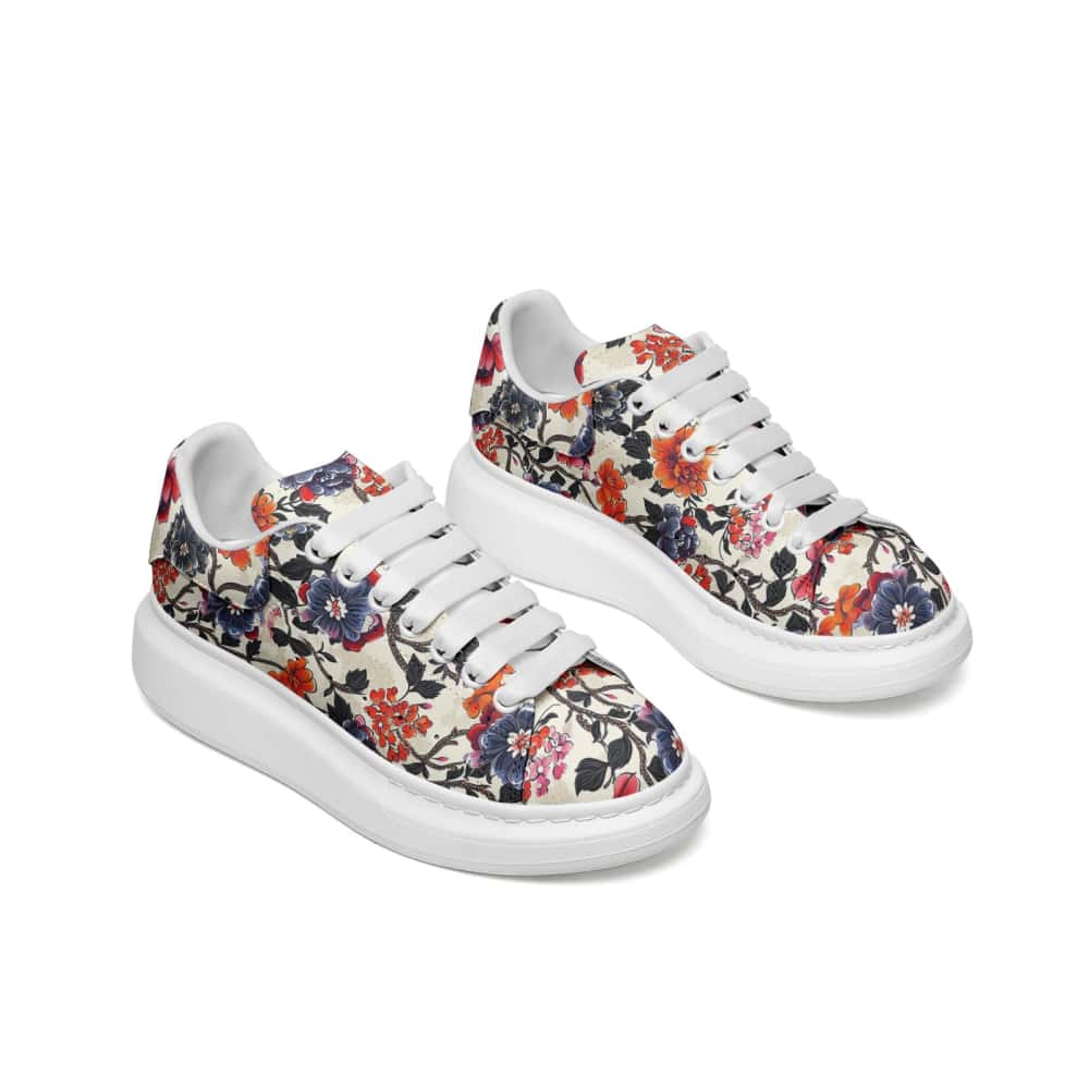 Low-Top Oversized Vegan Leather Sneakers | Ethical Style