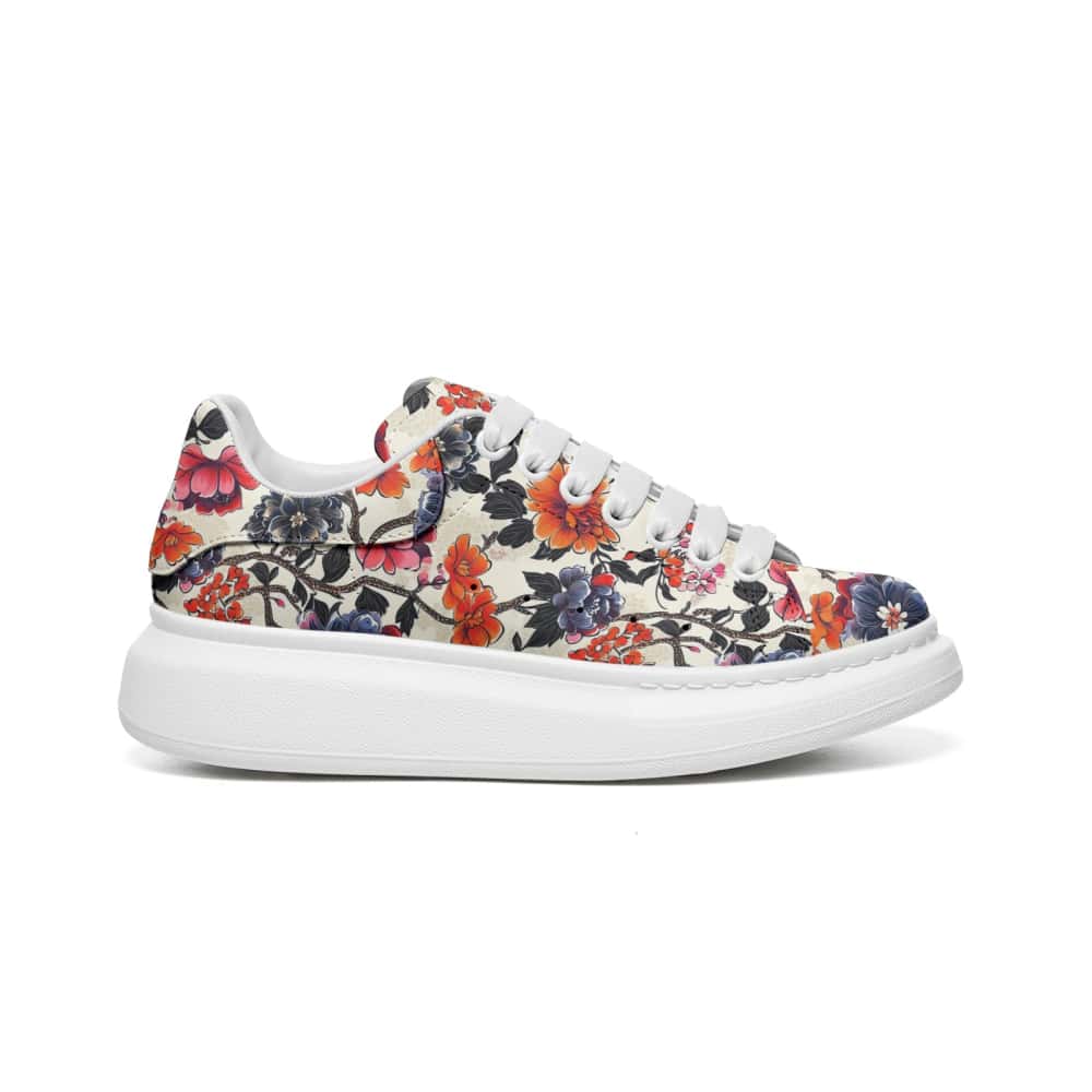 Low-Top Oversized Vegan Leather Sneakers | Ethical Style