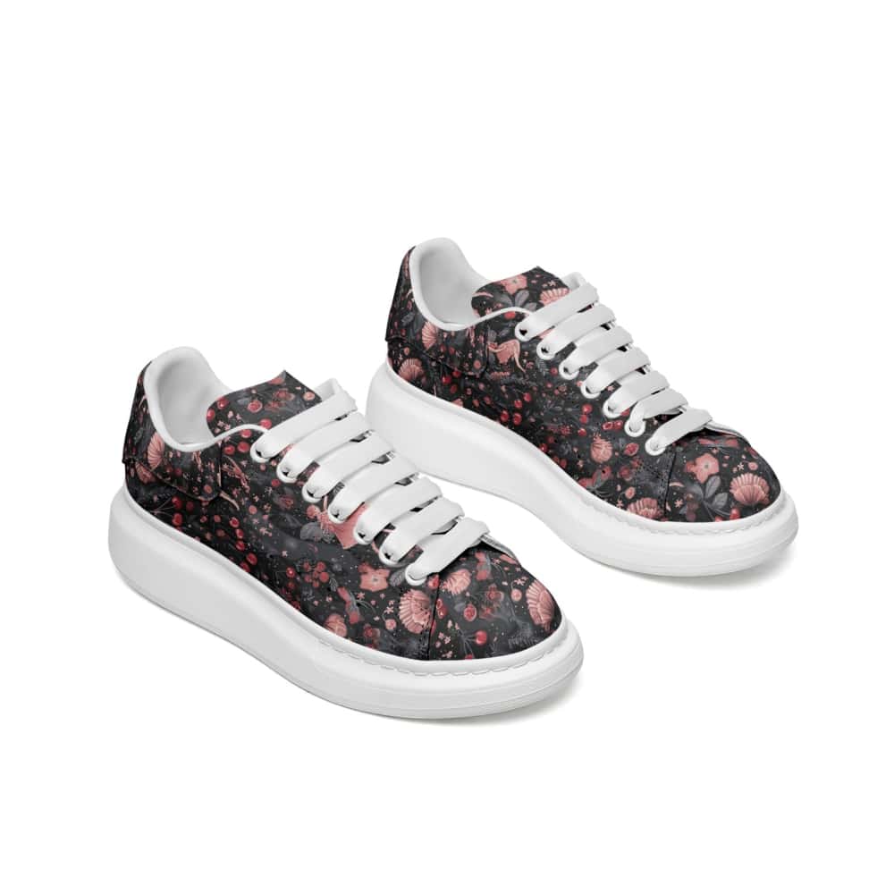 Low-Top Oversized Vegan Leather Sneakers | Ethical Style