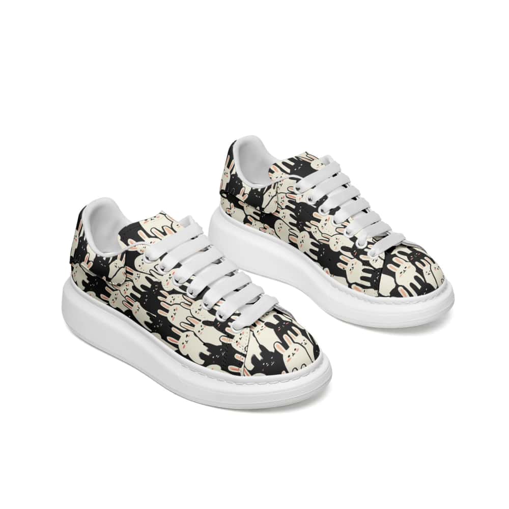 Low-Top Oversized Vegan Leather Sneakers | Ethical Style
