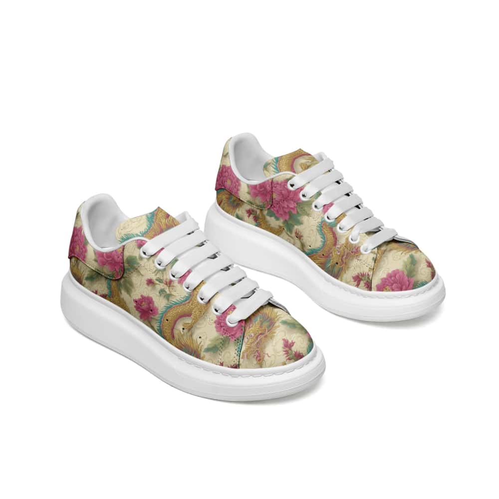 Low-Top Oversized Vegan Leather Sneakers | Ethical Style