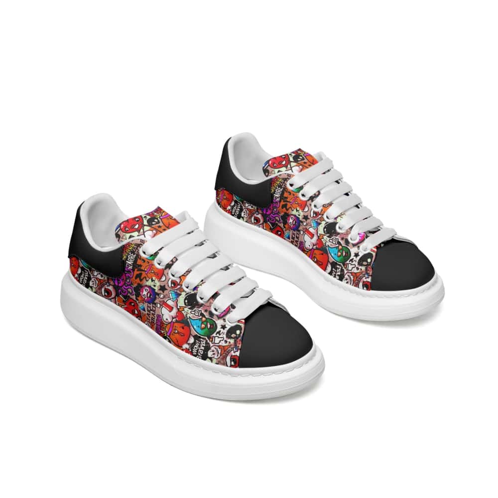 Low-Top Oversized Vegan Leather Sneakers | Ethical Style
