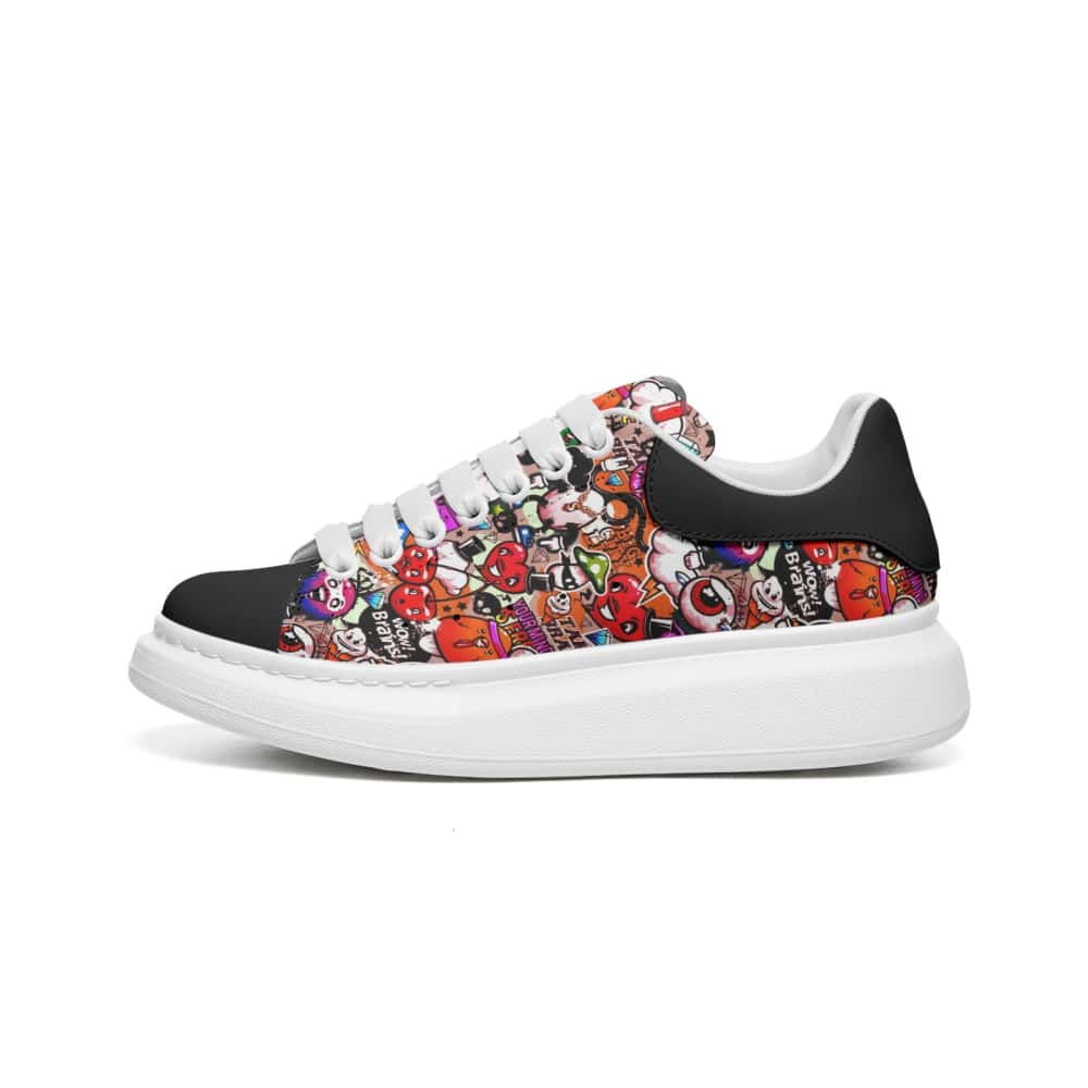 Low-Top Oversized Vegan Leather Sneakers | Ethical Style