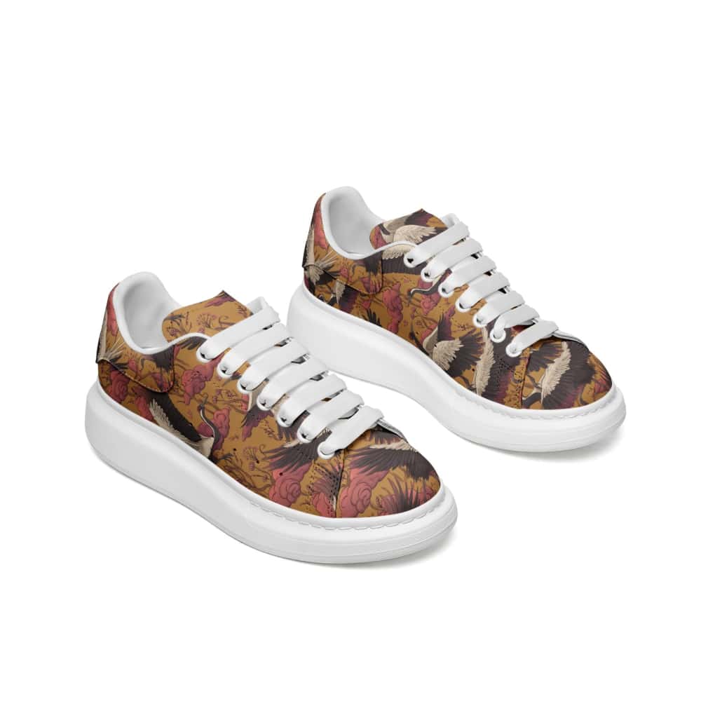 Low-Top Oversized Vegan Leather Sneakers | Ethical Style