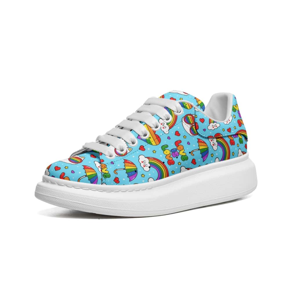 Low-Top Oversized Vegan Leather Sneakers | Ethical Style