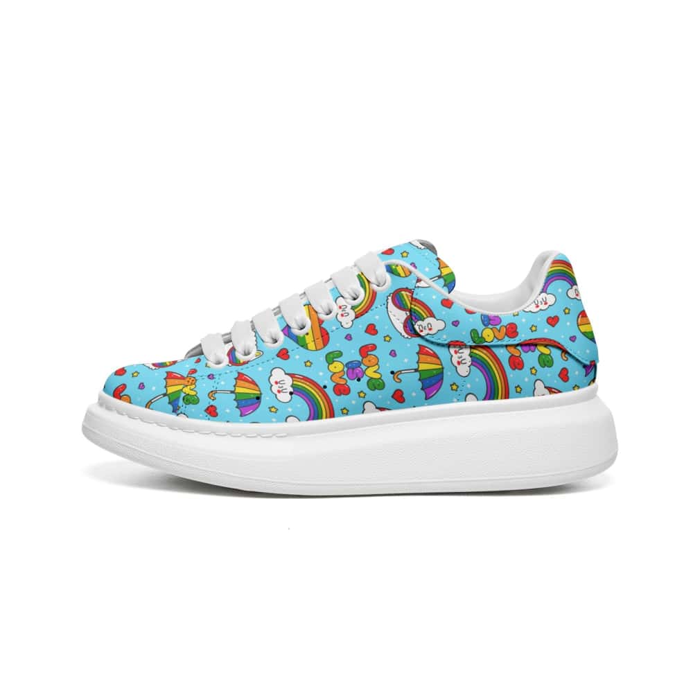 Low-Top Oversized Vegan Leather Sneakers | Ethical Style