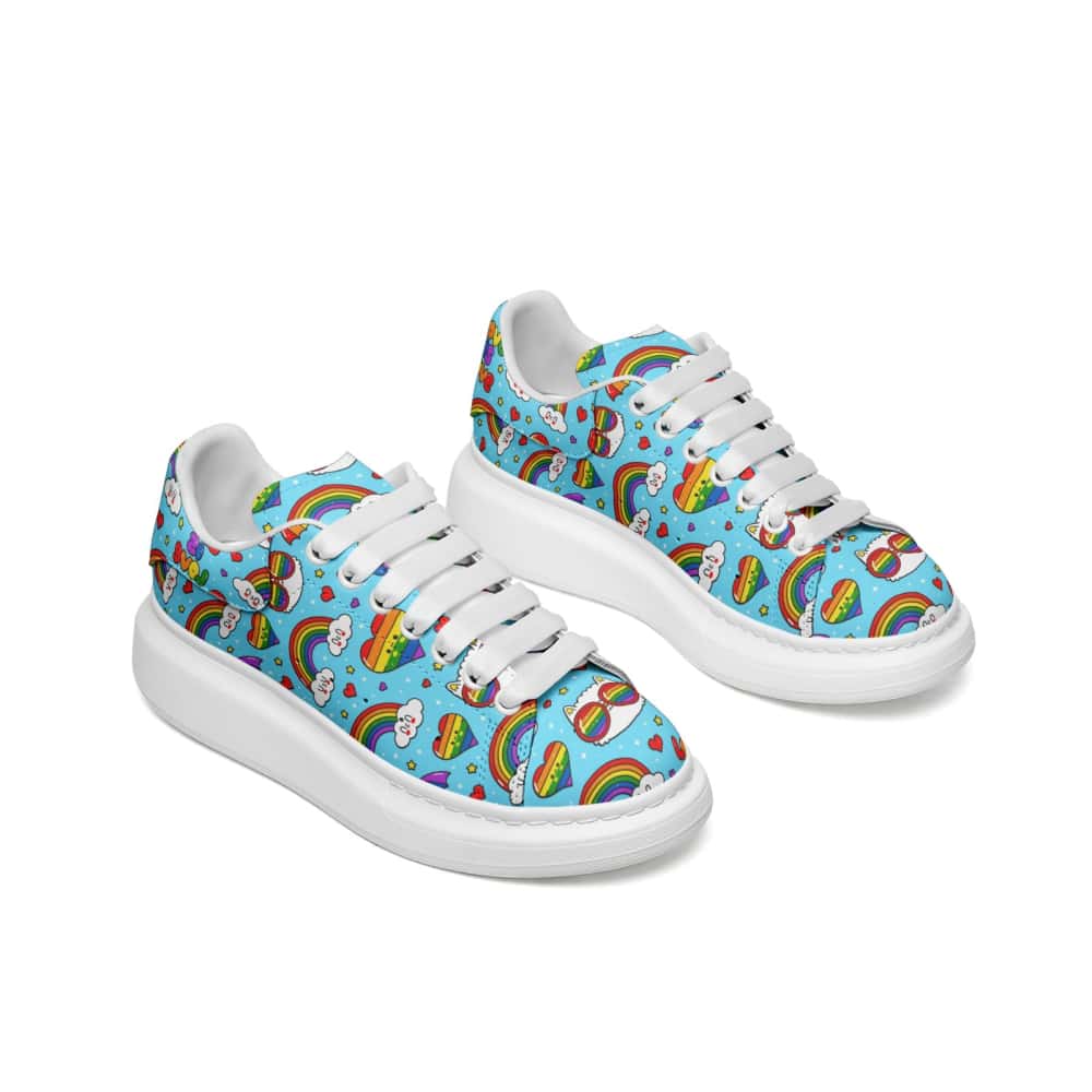 Low-Top Oversized Vegan Leather Sneakers | Ethical Style
