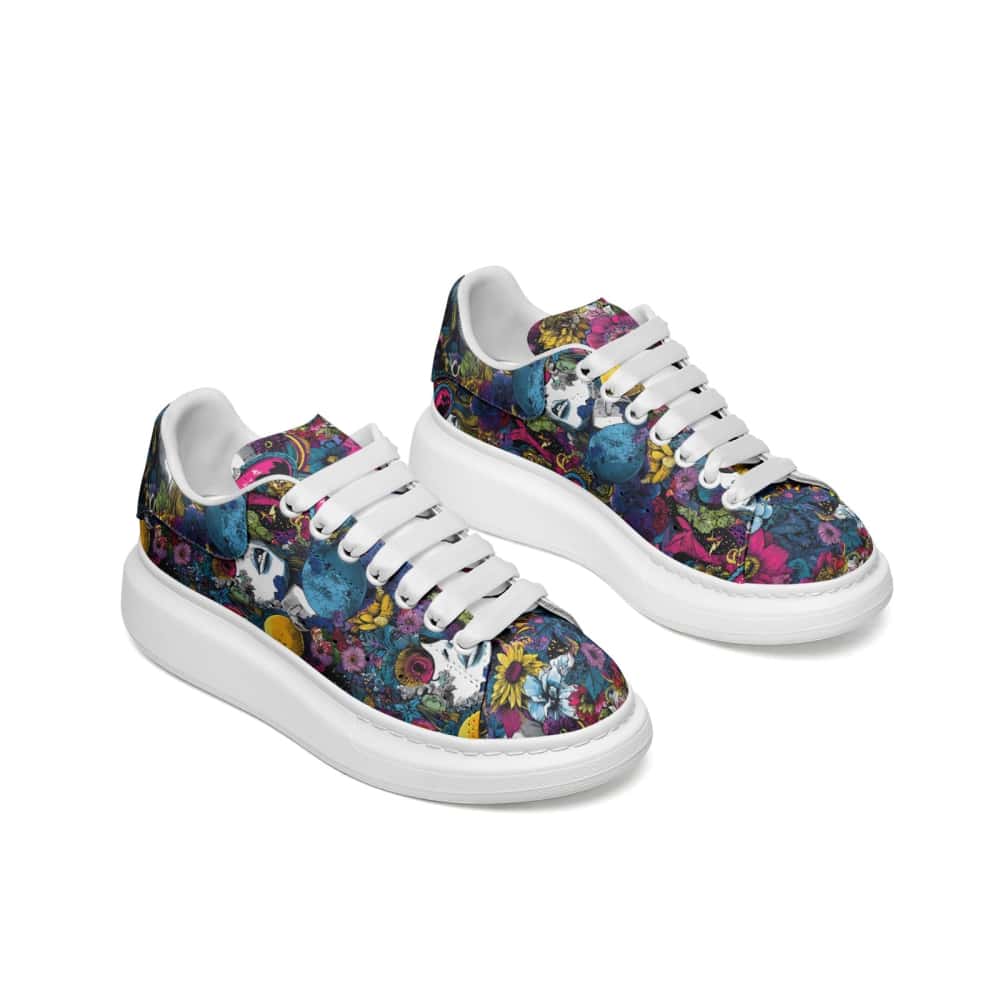Low-Top Oversized Vegan Leather Sneakers | Ethical Style