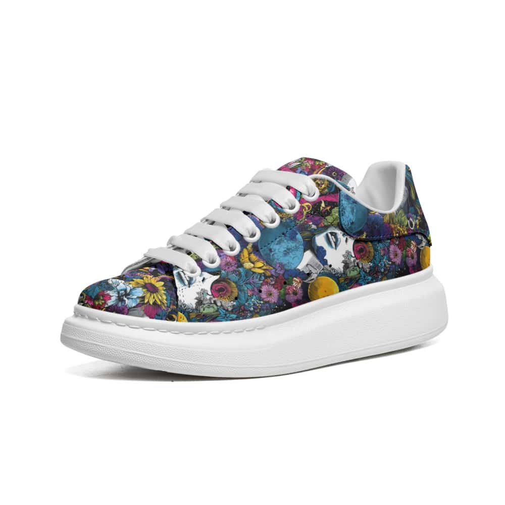 Low-Top Oversized Vegan Leather Sneakers | Ethical Style