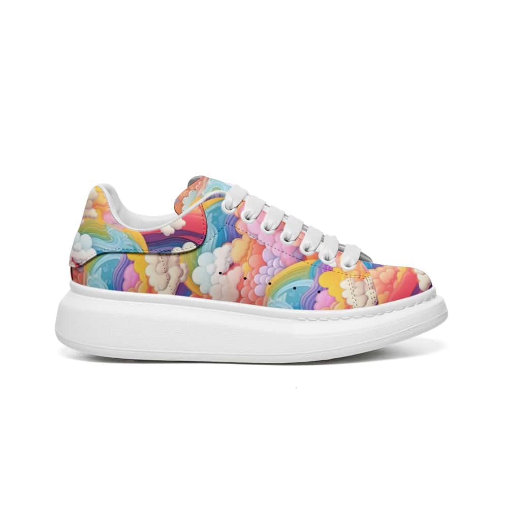Low-Top Oversized Vegan Leather Sneakers | Ethical Style