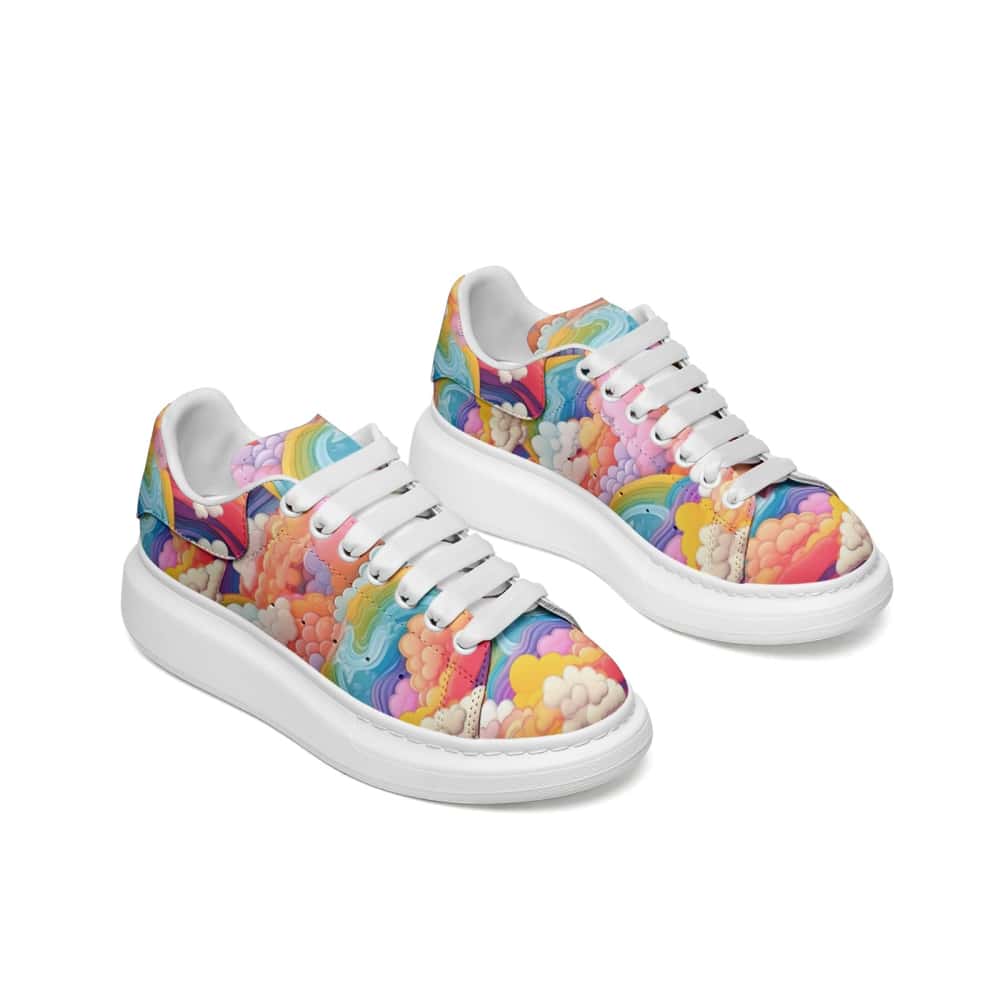 Low-Top Oversized Vegan Leather Sneakers | Ethical Style