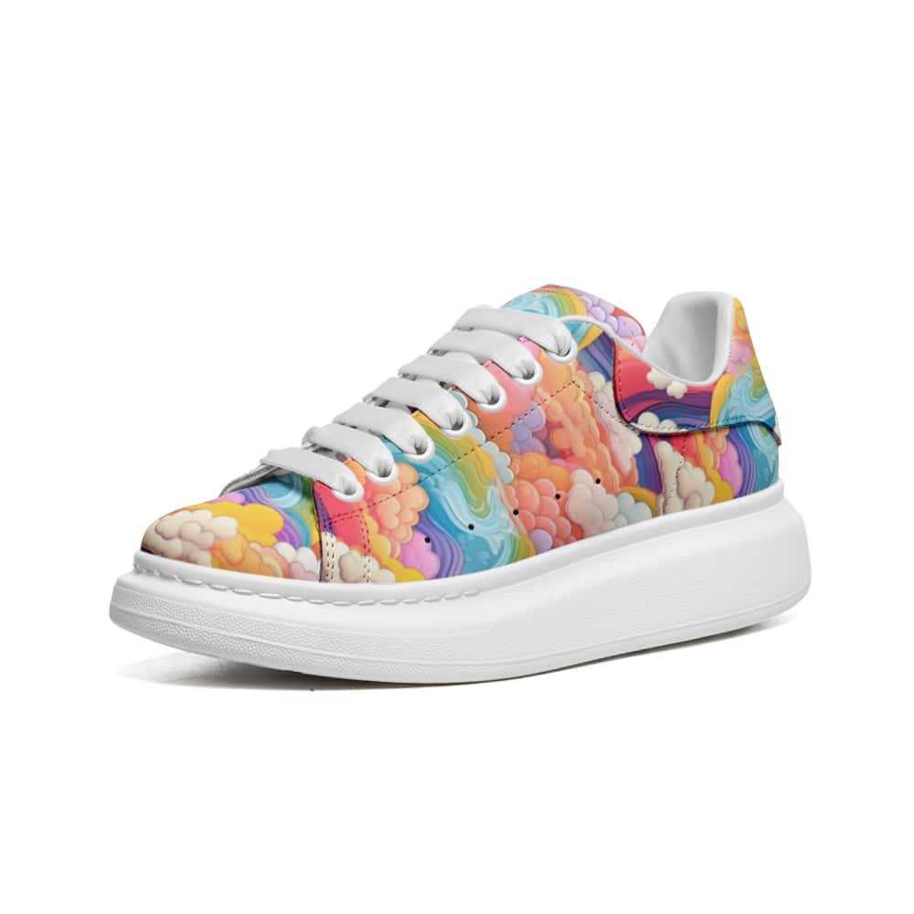 Low-Top Oversized Vegan Leather Sneakers | Ethical Style