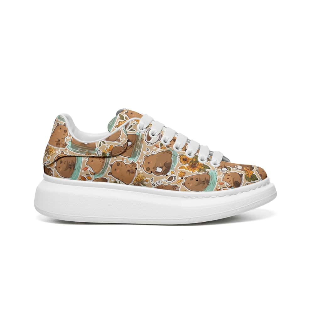 Low-Top Oversized Vegan Leather Sneakers | Ethical Style