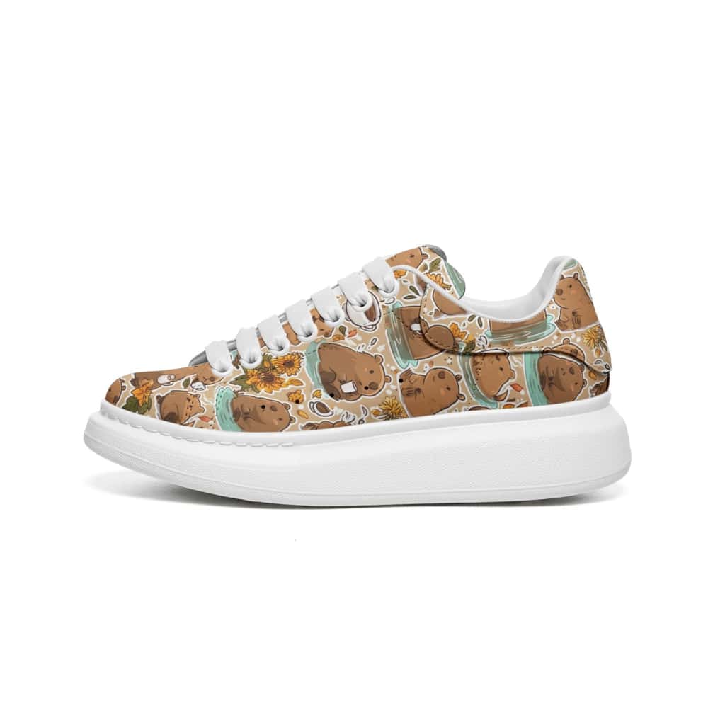 Low-Top Oversized Vegan Leather Sneakers | Ethical Style