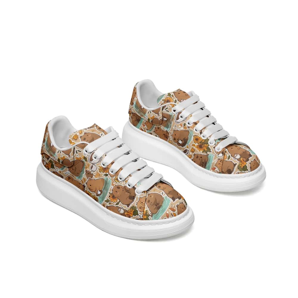 Low-Top Oversized Vegan Leather Sneakers | Ethical Style