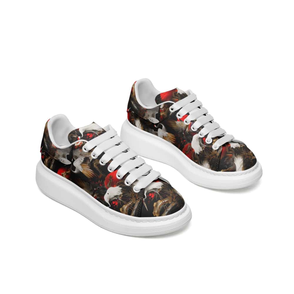 Low-Top Oversized Vegan Leather Sneakers | Ethical Style