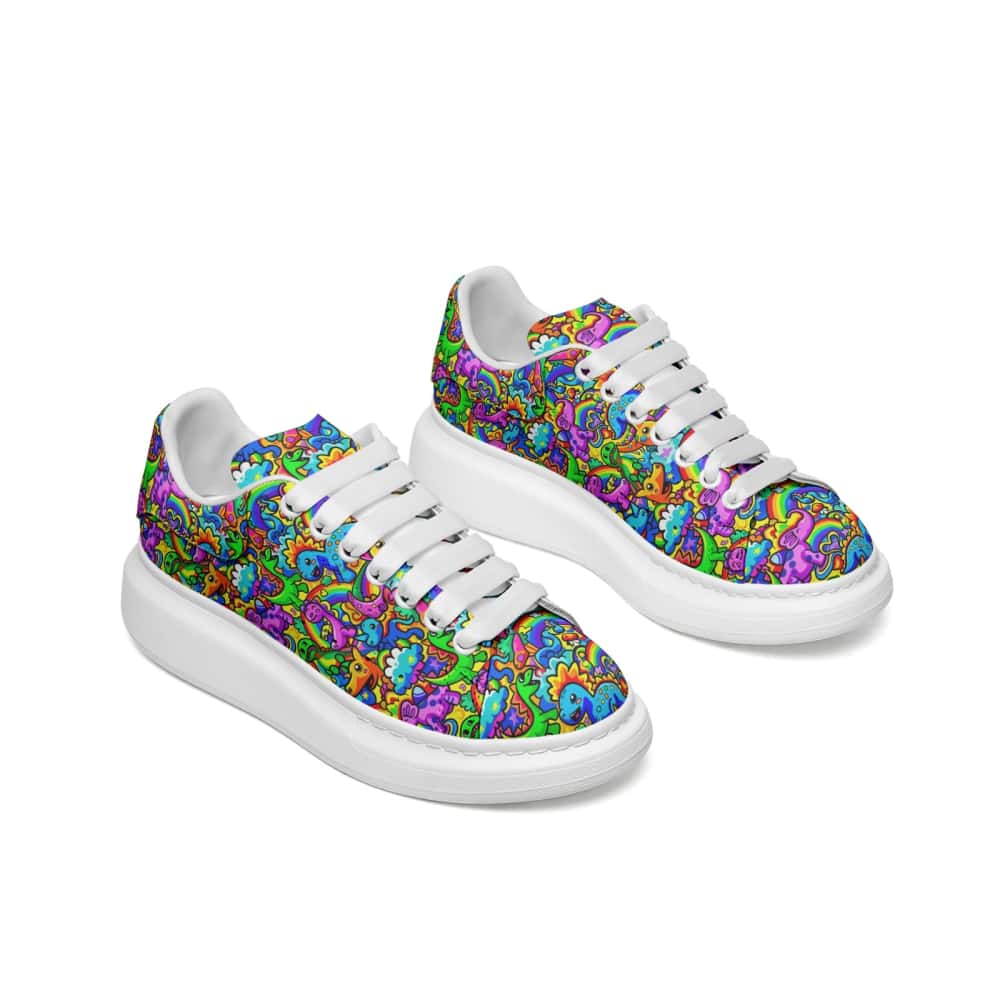Low-Top Oversized Vegan Leather Sneakers | Ethical Style