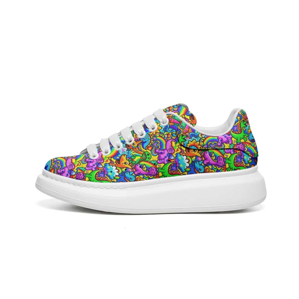 Low-Top Oversized Vegan Leather Sneakers | Ethical Style
