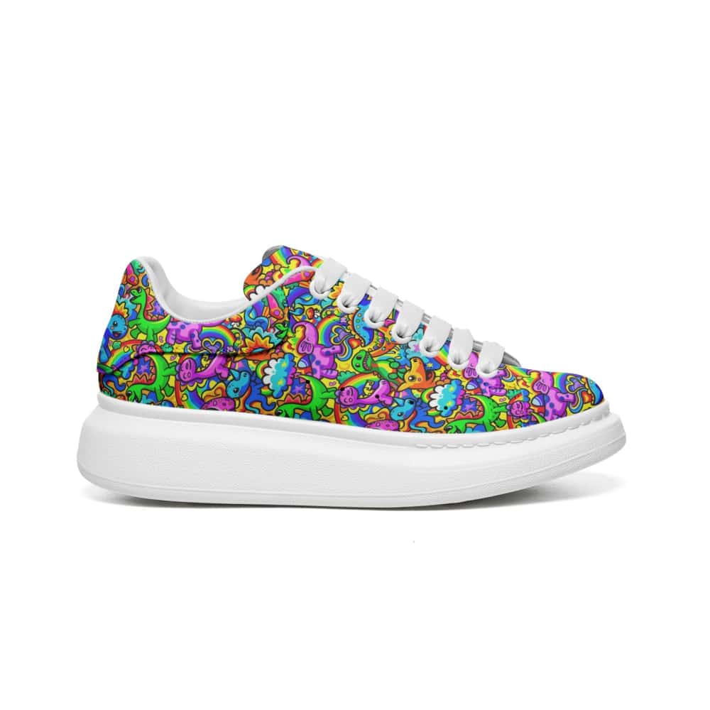 Low-Top Oversized Vegan Leather Sneakers | Ethical Style