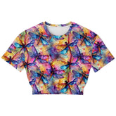 Athletic Cropped Short Sleeve Sweatshirt | Ethical Style