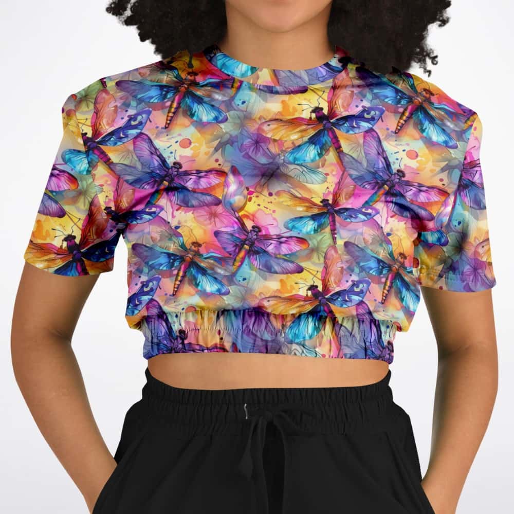 Athletic Cropped Short Sleeve Sweatshirt | Ethical Style