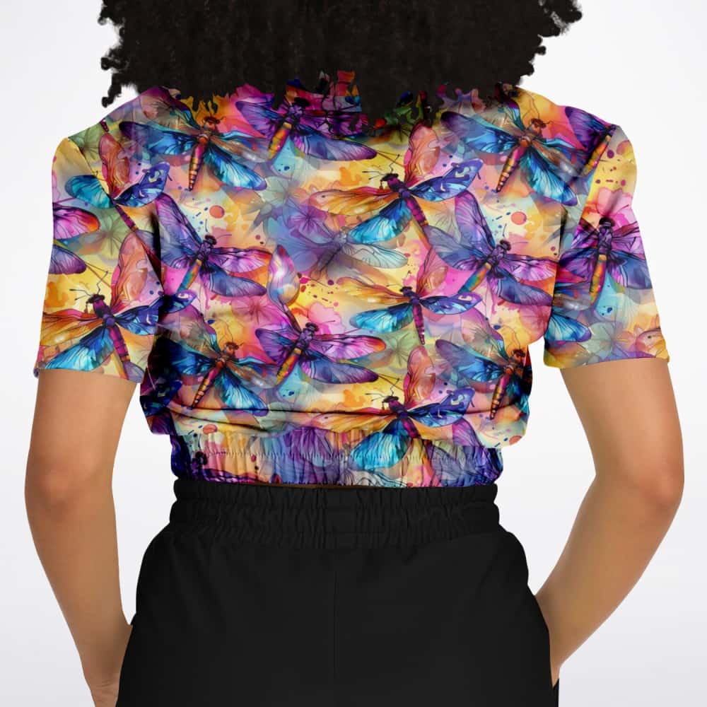 Athletic Cropped Short Sleeve Sweatshirt | Ethical Style