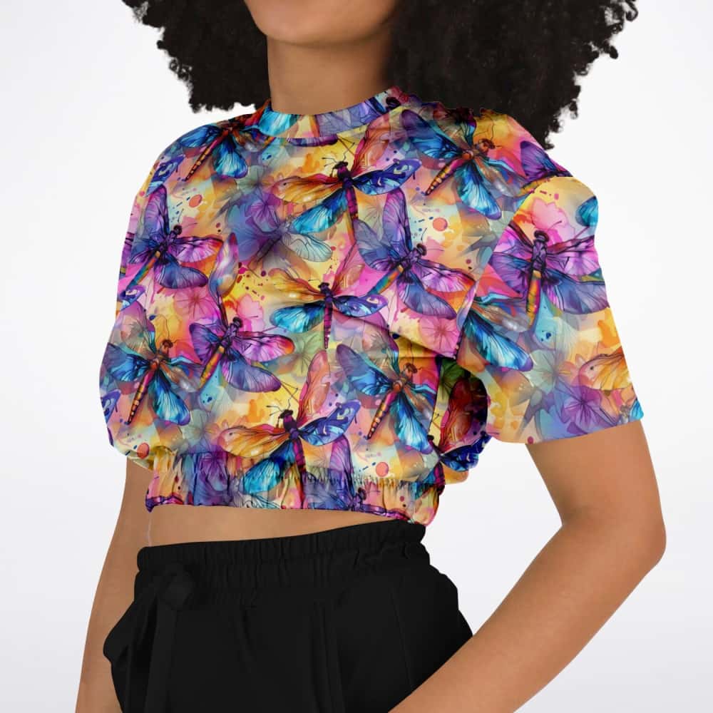 Athletic Cropped Short Sleeve Sweatshirt | Ethical Style