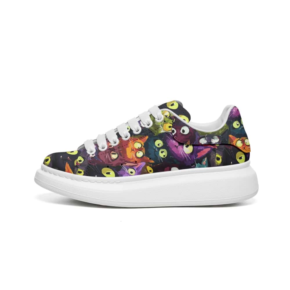 Low-Top Oversized Vegan Leather Sneakers | Ethical Style