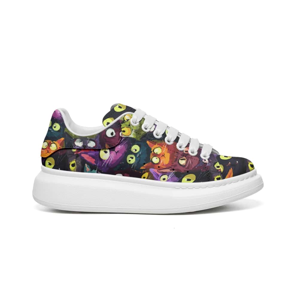 Low-Top Oversized Vegan Leather Sneakers | Ethical Style