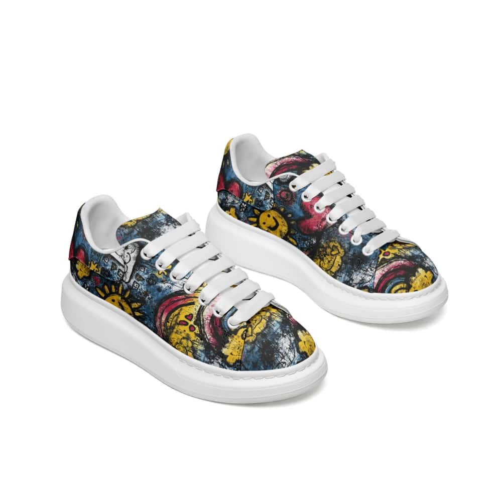 Low-Top Oversized Vegan Leather Sneakers | Ethical Style