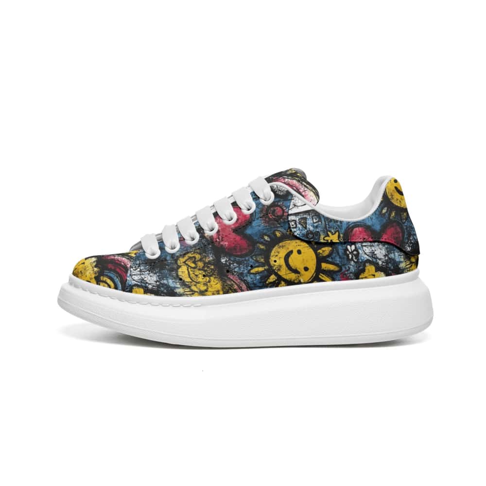 Low-Top Oversized Vegan Leather Sneakers | Ethical Style