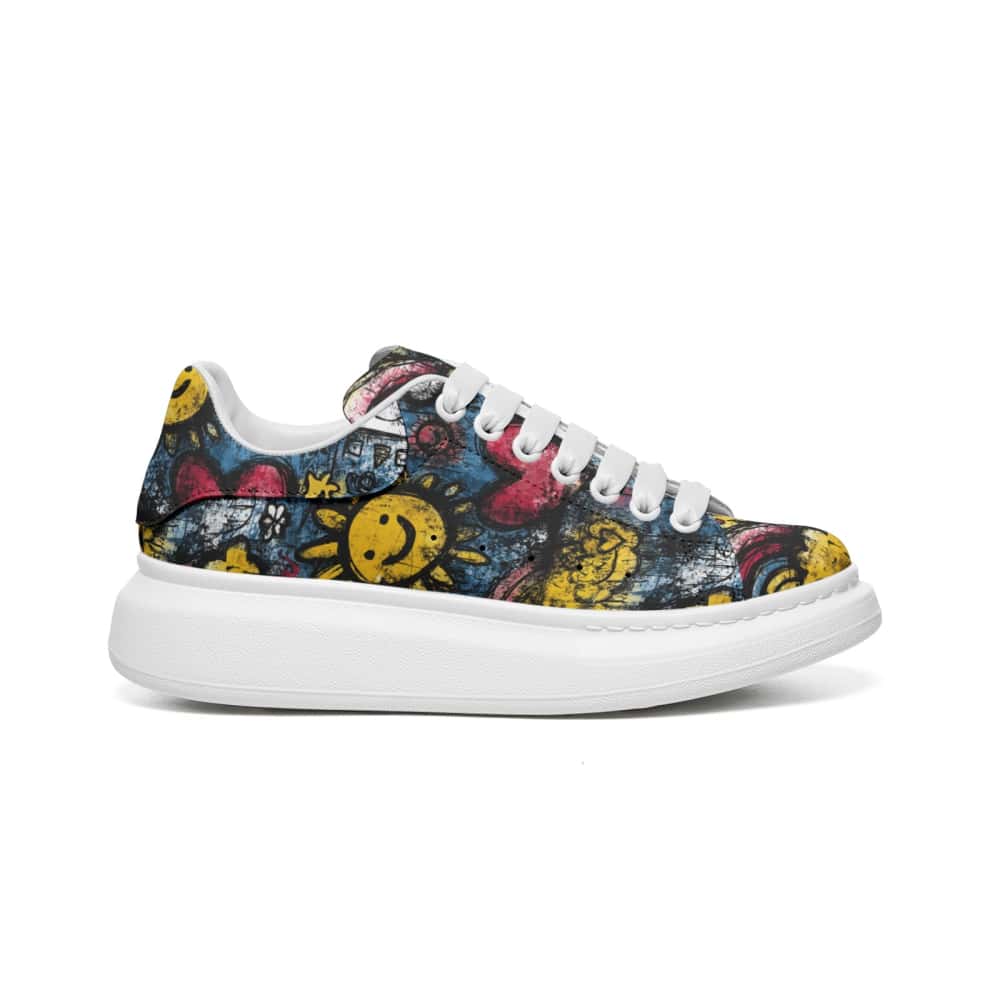 Low-Top Oversized Vegan Leather Sneakers | Ethical Style