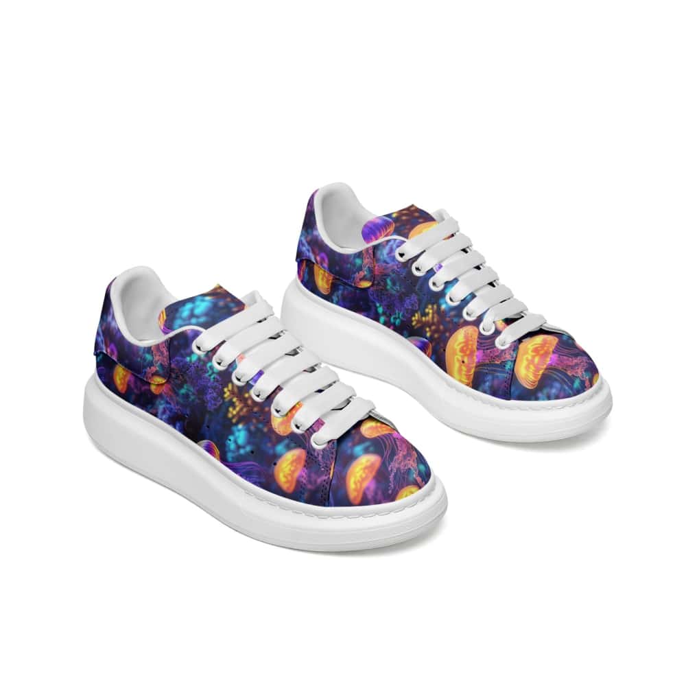 Low-Top Oversized Vegan Leather Sneakers | Ethical Style