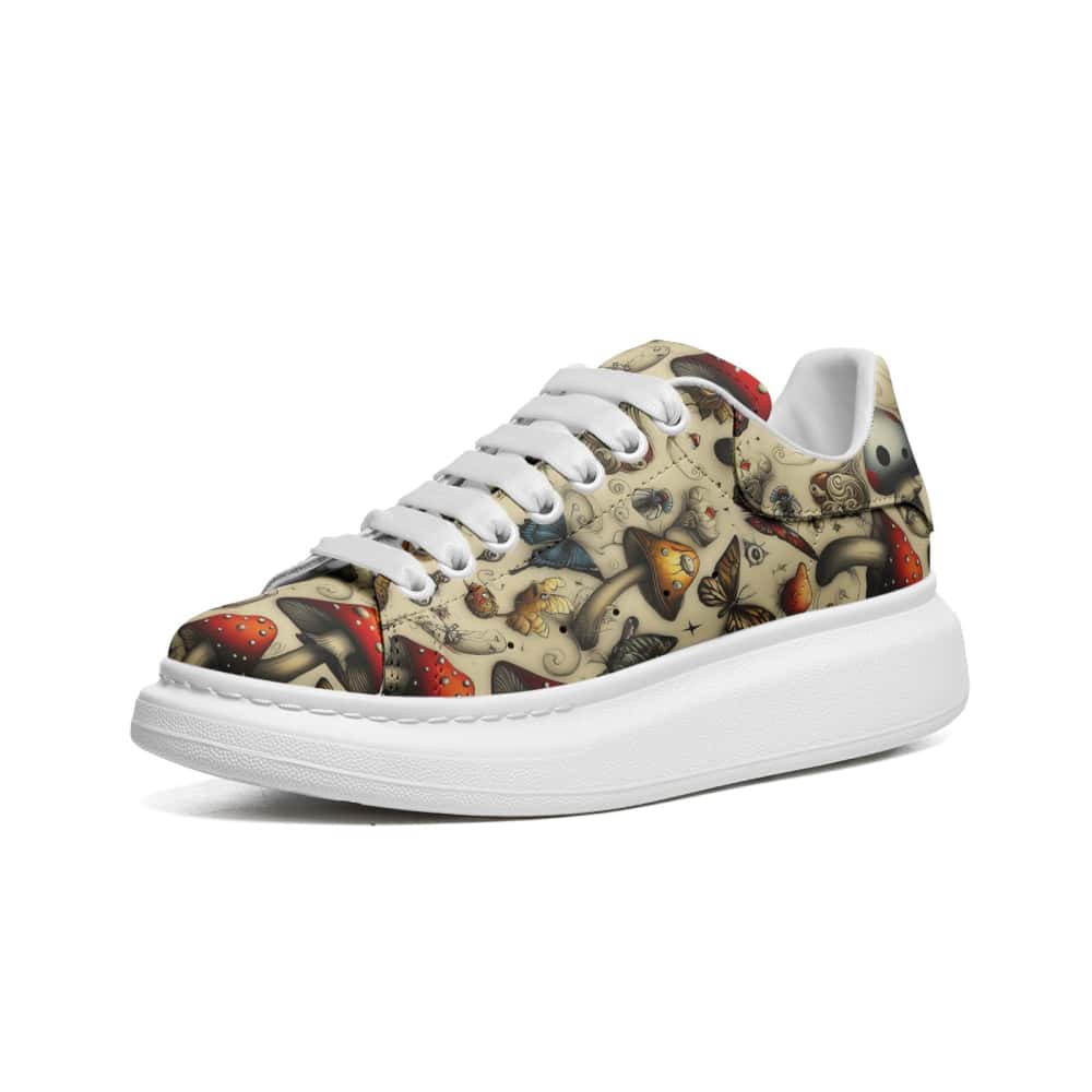 Low-Top Oversized Vegan Leather Sneakers | Ethical Style