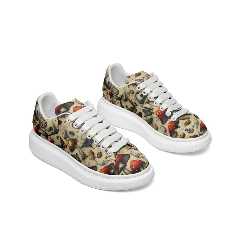 Low-Top Oversized Vegan Leather Sneakers | Ethical Style