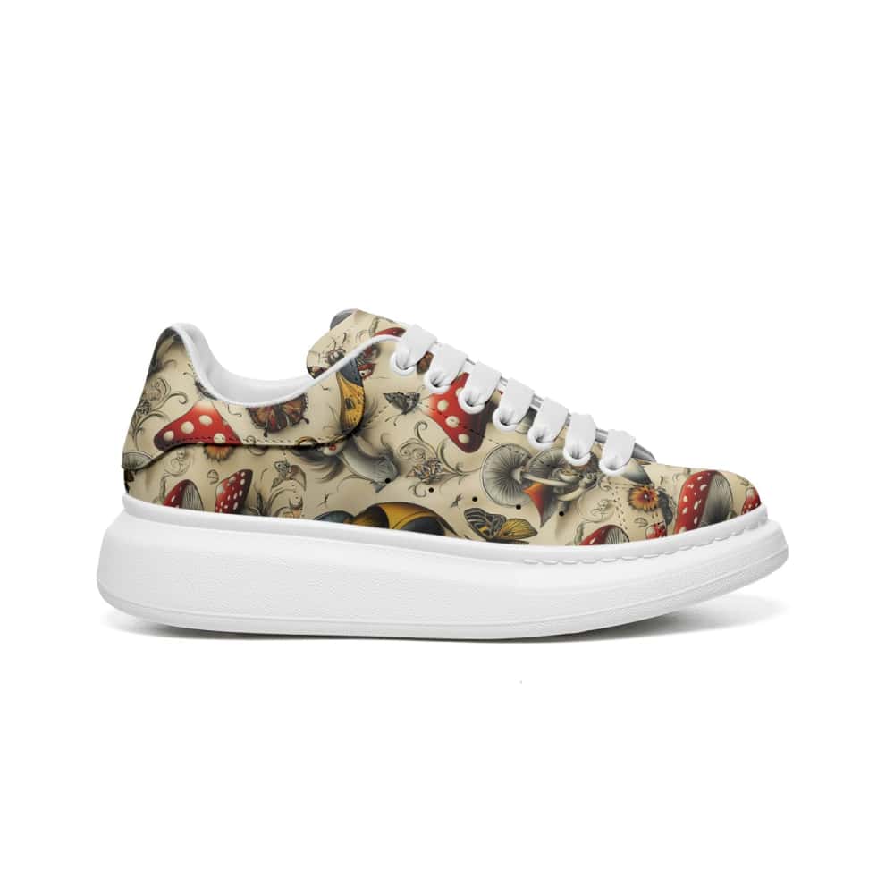 Low-Top Oversized Vegan Leather Sneakers | Ethical Style