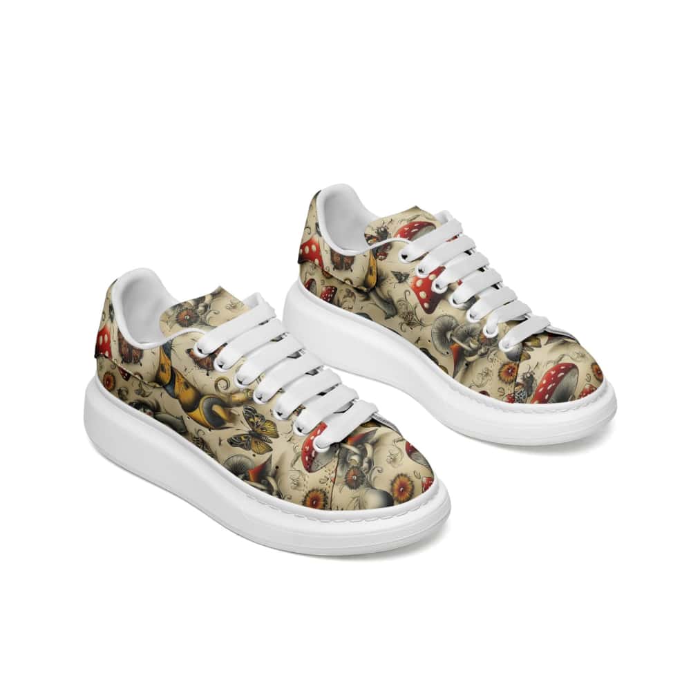 Low-Top Oversized Vegan Leather Sneakers | Ethical Style