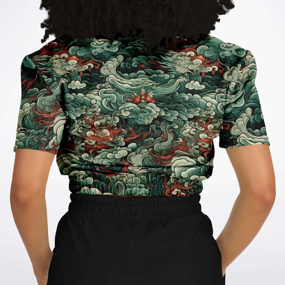 Athletic Cropped Short Sleeve Sweatshirt | Ethical Style
