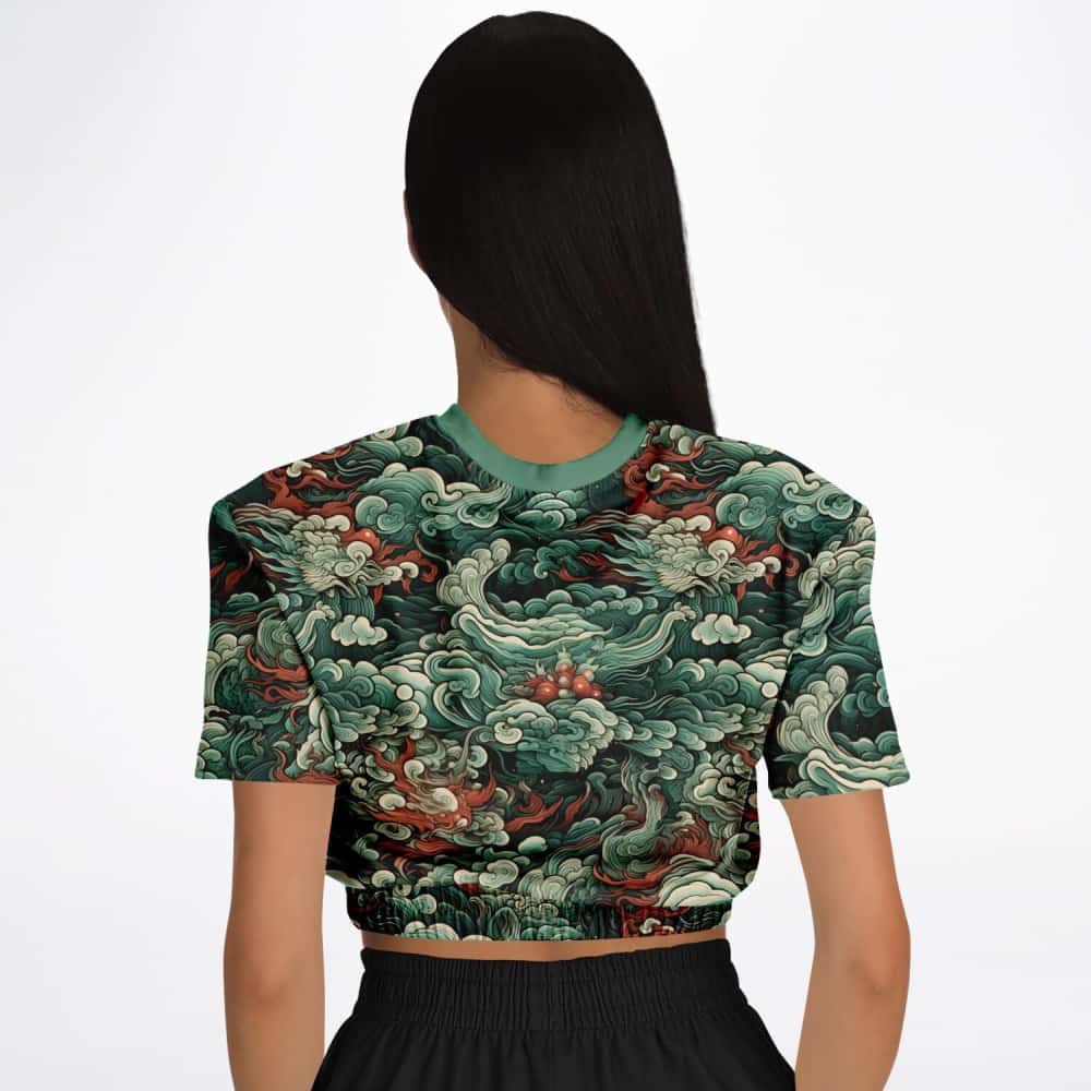 Athletic Cropped Short Sleeve Sweatshirt | Ethical Style