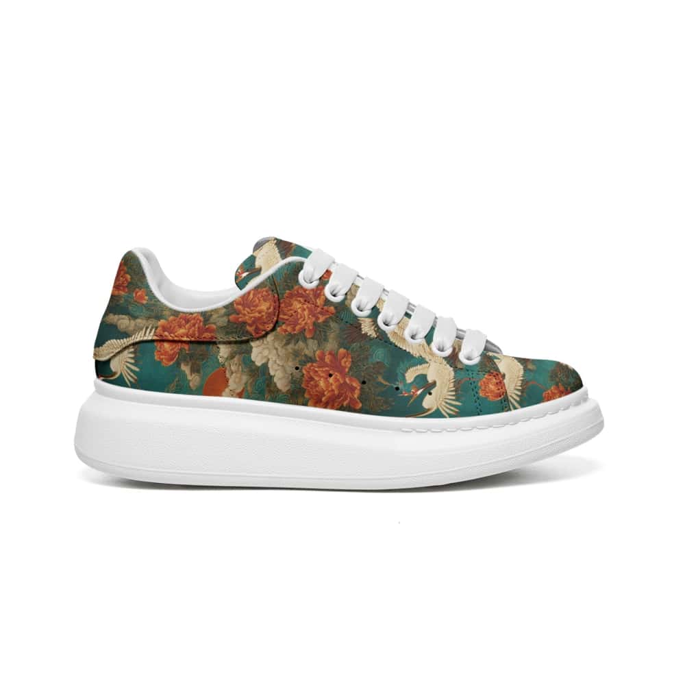 Low-Top Oversized Vegan Leather Sneakers | Ethical Style