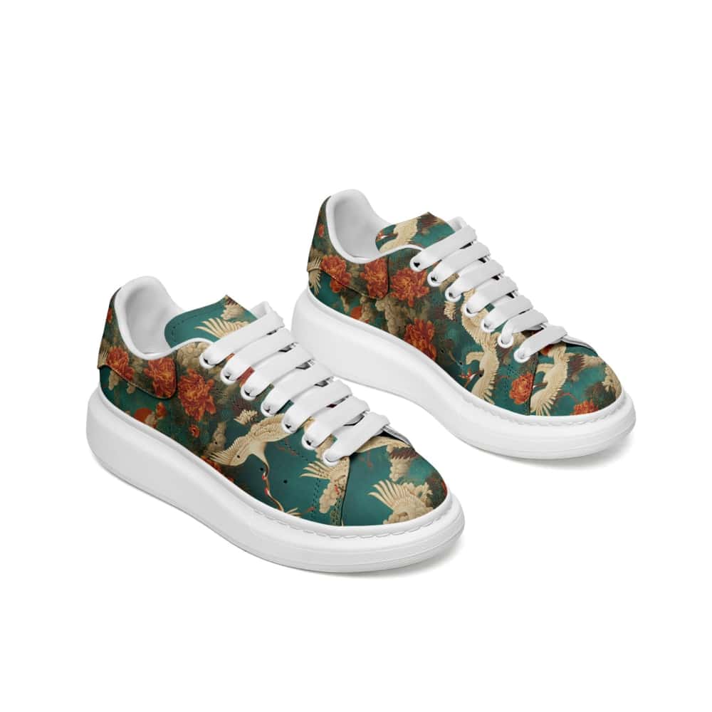 Low-Top Oversized Vegan Leather Sneakers | Ethical Style