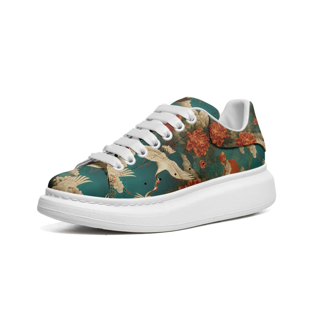 Low-Top Oversized Vegan Leather Sneakers | Ethical Style