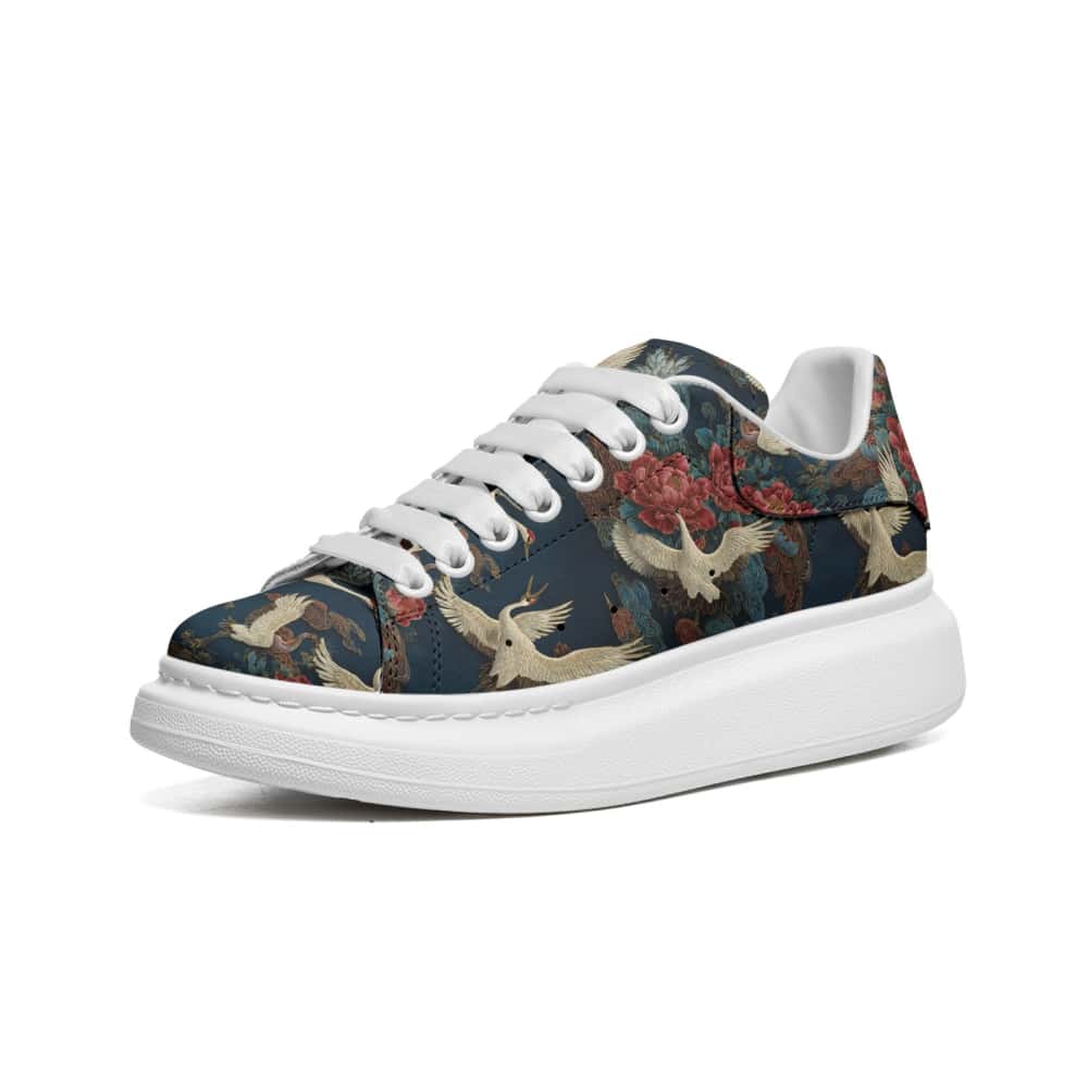 Low-Top Oversized Vegan Leather Sneakers | Ethical Style