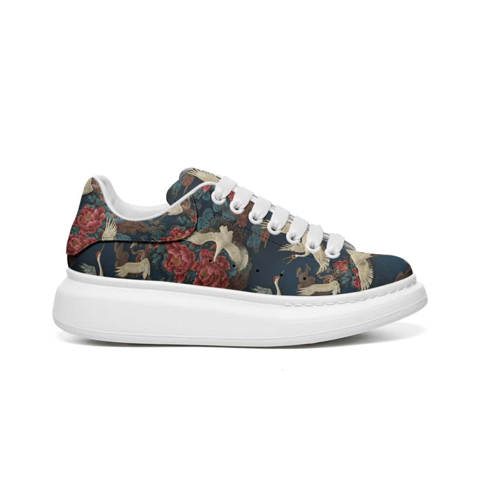 Low-Top Oversized Vegan Leather Sneakers | Ethical Style