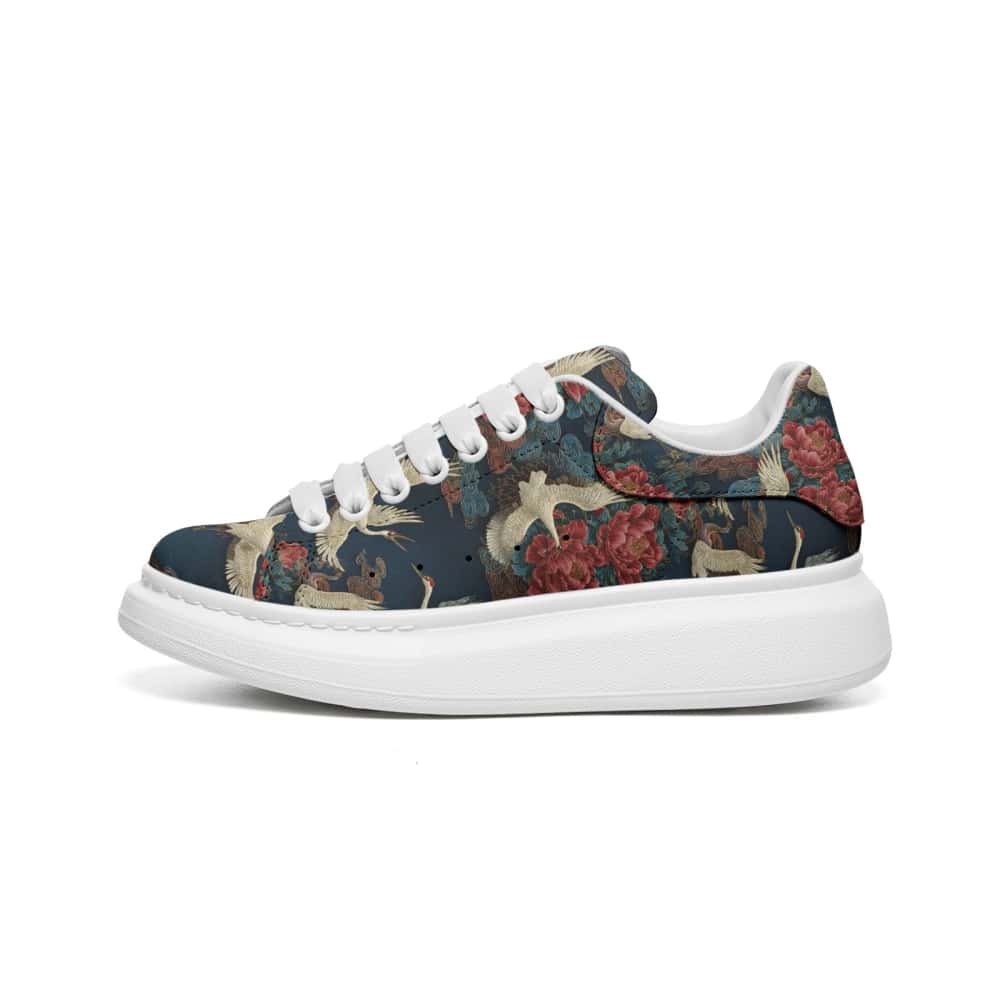 Low-Top Oversized Vegan Leather Sneakers | Ethical Style