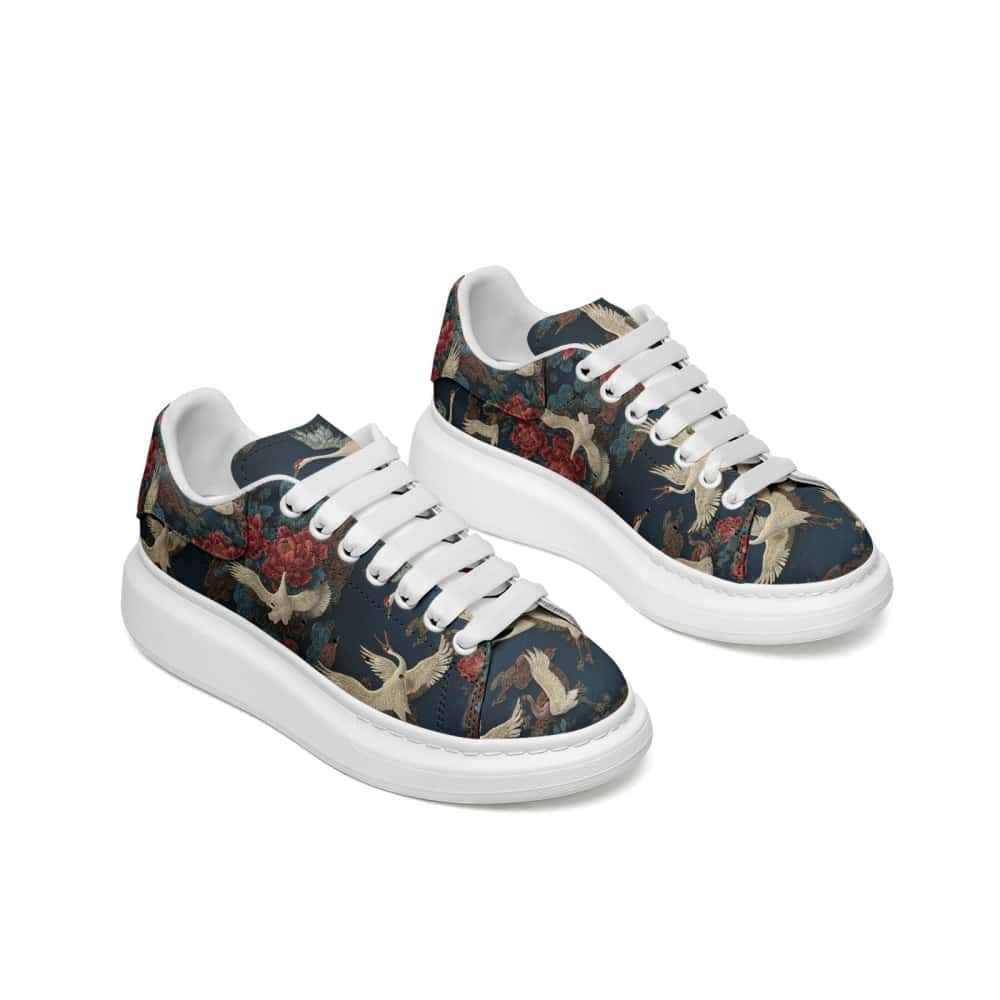 Low-Top Oversized Vegan Leather Sneakers | Ethical Style